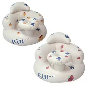 Baby Inflatable Seat, Foldable Baby Air Chair, PVC Material, Ideal for Infants, Portable and Convenient, Perfect for Travel and Home Use