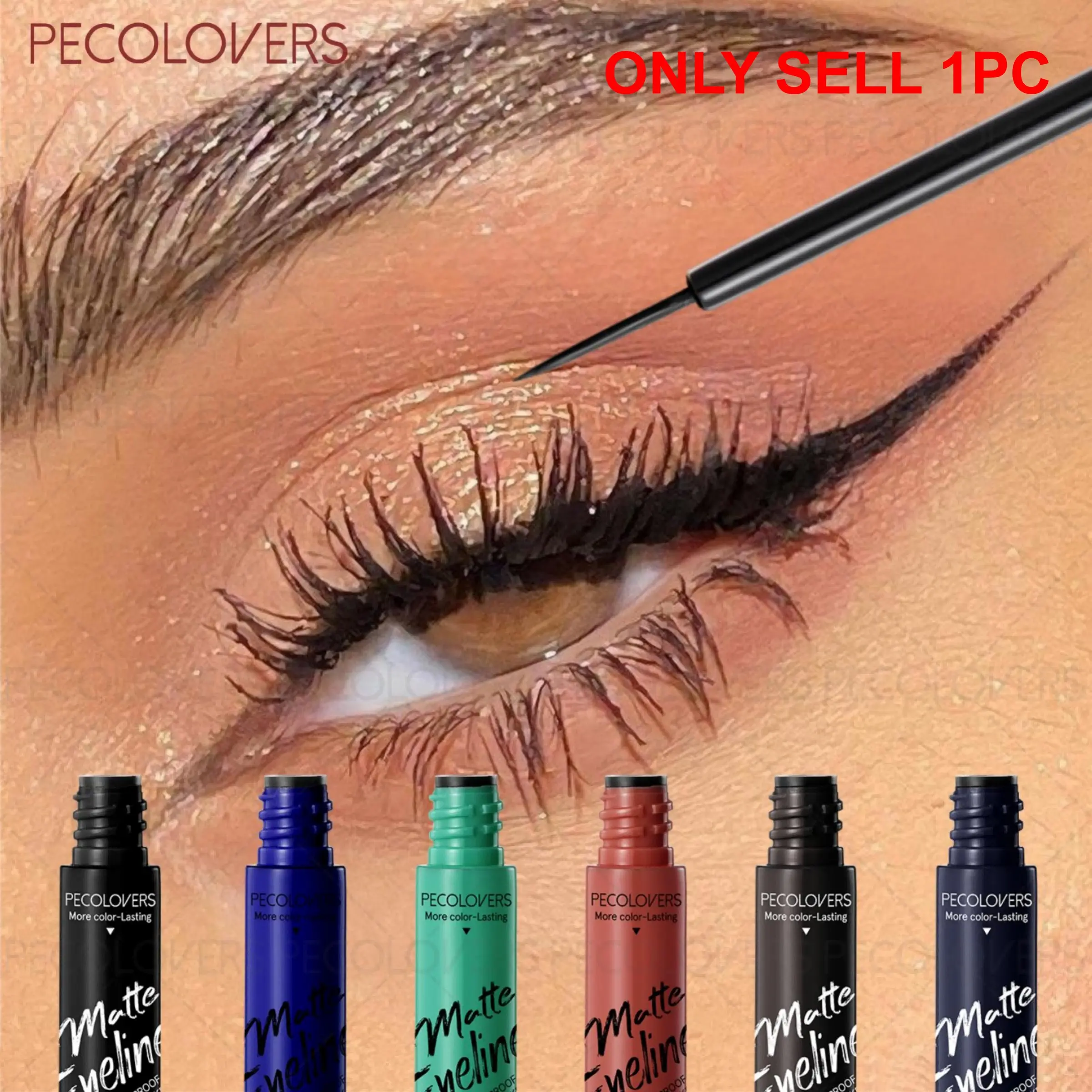 High Rendering Colorful Matte Dip Liquid Eyeliner, Long-wearing, Adaptable To All Eye Makeup Styles, Is Great for Crafting Trendy Y2K Style Eye Lines, for A Perfect Gift for Any Makeup Enthusiast, Eyeliner Pen, Eye Cosmetic