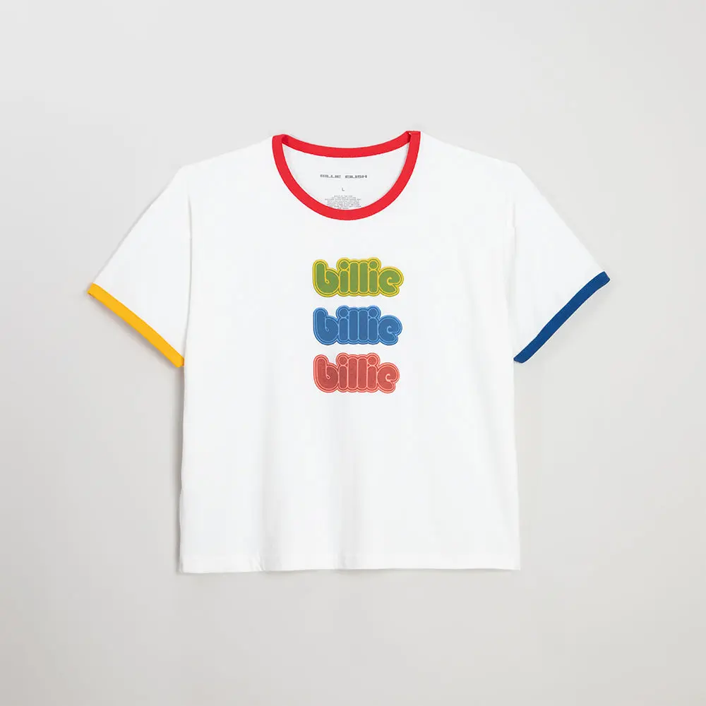 Billie Repeat Primary Ringer T-Shirt