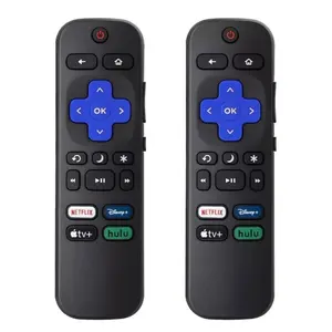 2Pcs Replacement Remote Control Compatible for Roku TV, Universal Remote Fit for Hisense/Onn/TCL/Sharp/Element/Philips/Hitachi/JVC/RCA/Insignia/Sanyo/LG RokuSeries Smart TVs (Not for RokuStick & Box)