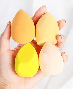 Makeup Sponges set for Dry & Wet Use - Foundation Blending Sponge for Concealer Blush Powder, Multi-color Blender Sponges (Four random colors)) gentle exfoliation Exfoliating Shower Scrubber rave shaped Beauty Products