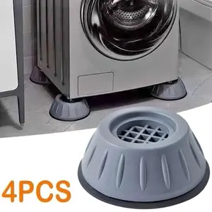 4pcs/set ABS Furniture Pad, Modern Minimizes Bounce Anti-shake Muted Washing Machine Pad For Home