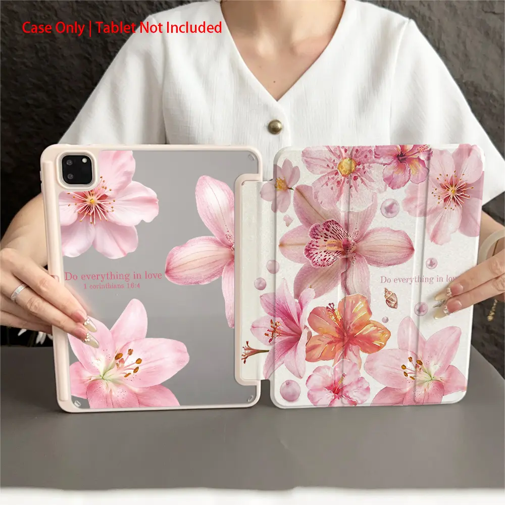 1 Piece Protective Folio Tablet Case, Tablet Casing with Pen Holder compatible with iPad 10.9/Pro11/10th/iPad7/8/iPad Air 4/5/iPad Pro/iPad Air 13(M3 2025)/iPad Air 11(M3 2025)/iPad 11(A16 2025), Auto Sleep/Wake Function/Tablet Cover/Tablet Accessories