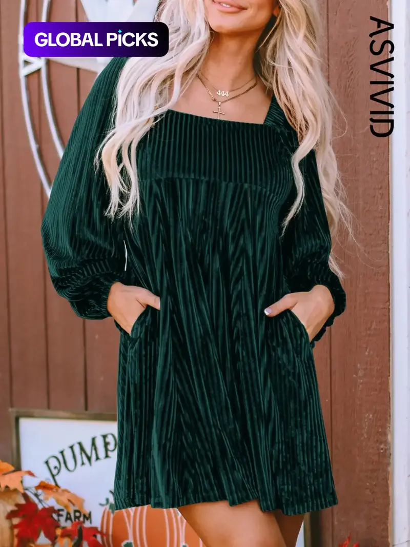 Long sleeve short winter dress - TikTok Shop Long sleeve short winter dress - TikTok Shop
