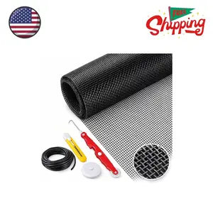 Window Screen Replacement Kit Width:48in Length:158 Fiberglass|Includes Full Set of Tools