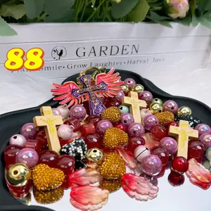 Rainbow-Daily New Arrivals |Acrylic Bead Mix for DIY Craft Beadable Pen Bracelets Phone Charms Necklaces Versatile Use