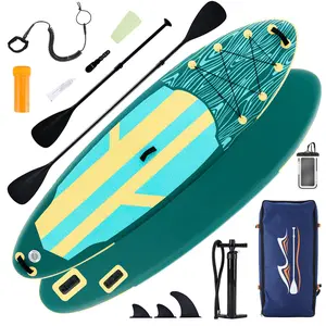 SUP Paddle Board with 3 Balance Fins for Stability, Inflatable Stand Up Paddle Board 10.5ft for Beginners Experienced, Lakes Rivers Ocean