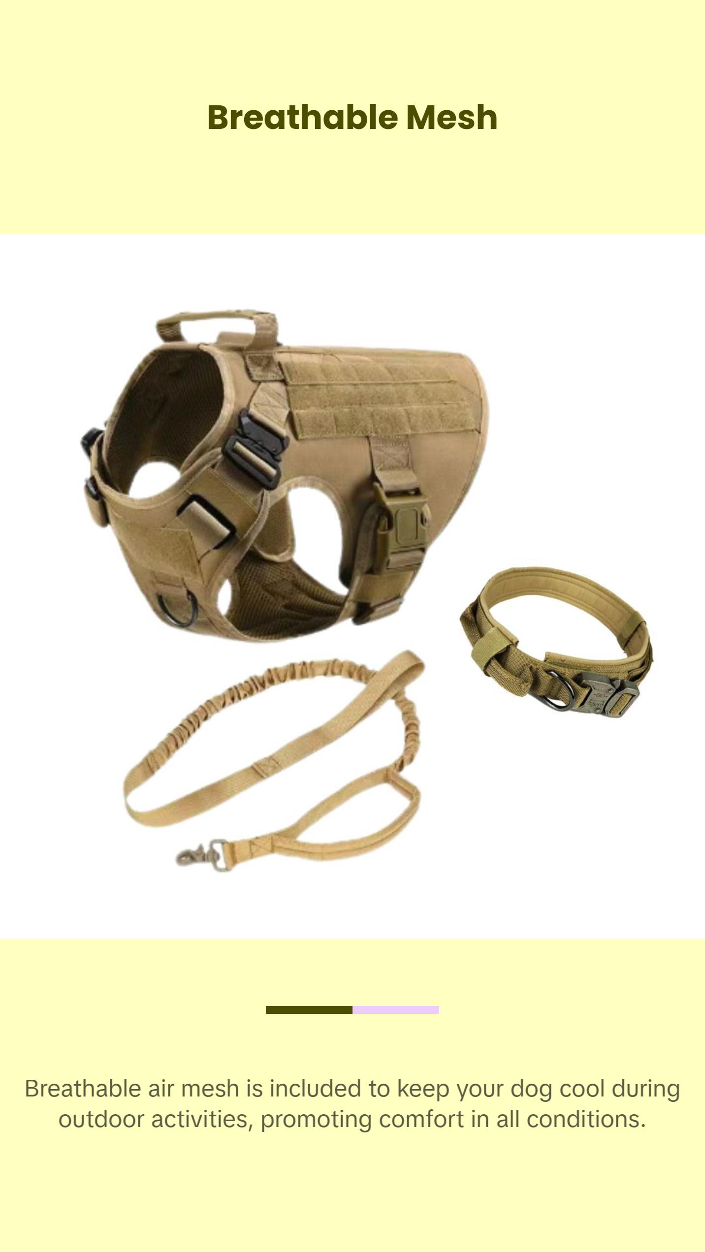 Tactical Dog Gear Set - Military-Grade Harness, Collar & Leash Tactical Dog Gear Set - Military-Grade Harness, Collar & Leash