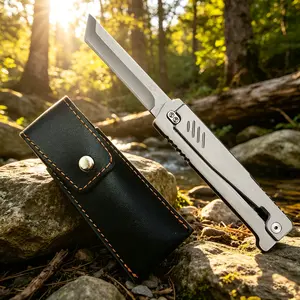 Multi-Functional High-Hardness Kitchen Knife - Unique Deployment Method & Portable Clip | Perfect for Camping, Fishing & BBQ - Classic Gift for Men Outdoor Multifunctional Tools Stainless Steel Tool knives for men knives kitchen set