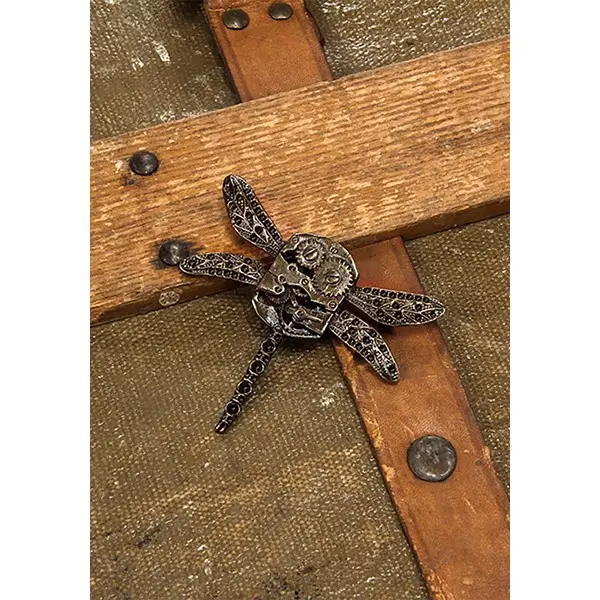 Antique Dragonfly Gear Pin
