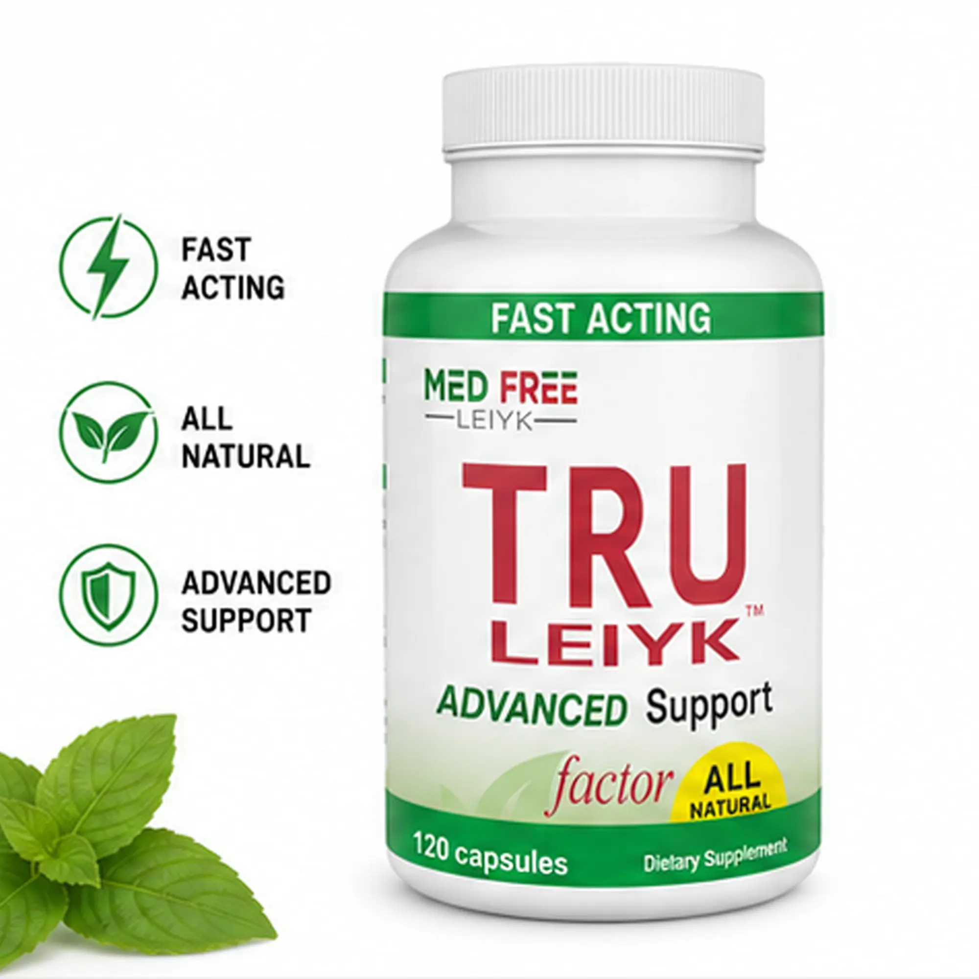 Tru Leiyk holistic, health, coach  All Natural Dietary Support Supplement - Holistic Health Coach-Recommended Gut Health, Sleep Support, Energy Boost Daily Fast-Acting Supplement For Everyone #NaturalSupplements #HealthTips