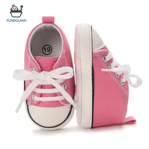 Baby Girl Boy High Top Shoes Solid Color First Walking Shoes Casual Canvas Shoes for Spring Fall