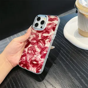 Lip Pattern Phone Case, Anti-fall Phone Protector Cover, Shockproof Phone Protective Case Compatible with iPhone 15 14 13 12 11 Series