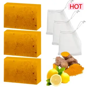Turmeric Soap,Deep cleansingSoap,Moisturizing Soap For Body,Body wash & Soap For Women& Men jabon curcuma Body CareComfort Skin Care Hydrating Moisture turmeric bar soap