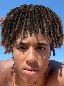 6 Inch Short Curly Dreadlock Hair Toppers for Men, Fluffy Braided Hairpieces, Clip in Wiglets, Synthetic Fuller Hair Toupee