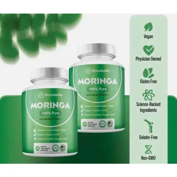 Rosabella Moringa+ – 2-Pack (120 Caps) – Superfood Support