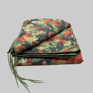 Alpenflage Poncho Liner - Genuine Swiss Army Surplus Lightweight Insulation for Warmth Alpenflage Camo Ideal for Camping Hunting or Emergency Use Ground Cloth Ground Cover