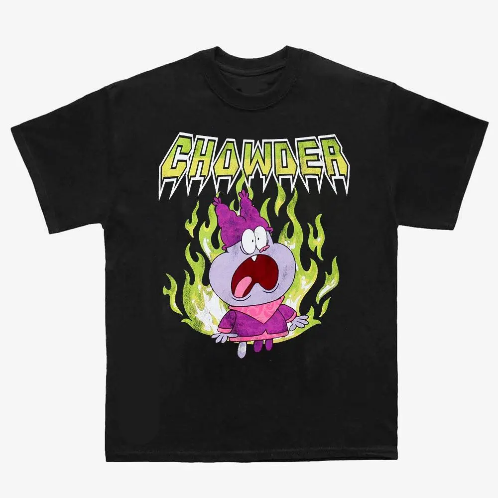 Chowder Graphic Shirt, Retro 2000s Cartoon Tee, Classic Heavy Cotton Shirt, Nostalgic Fan Merch