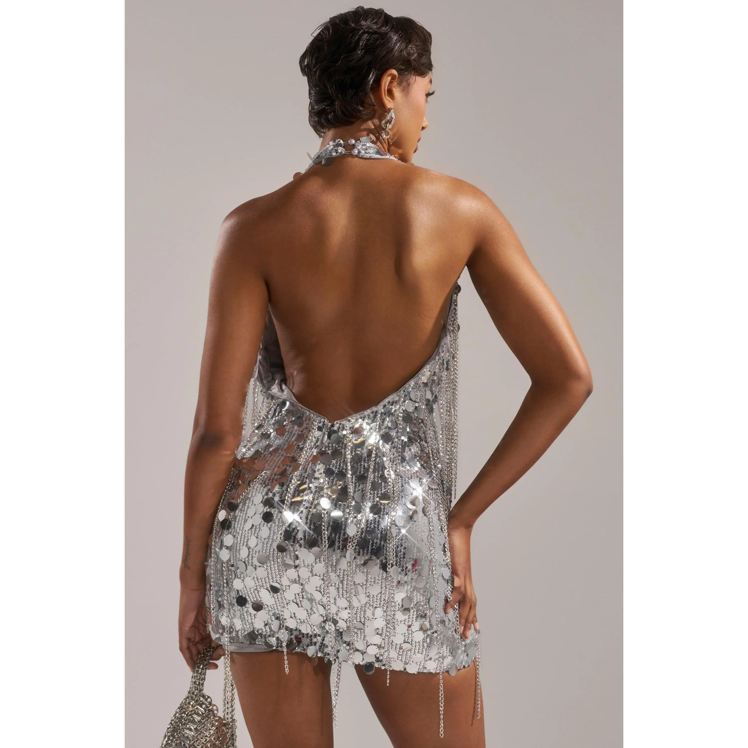 LATE NIGHT AT THE DISCO SEQUIN MINI DRESS - TikTok Shop