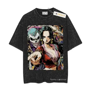 Boa Hancock Mineral Washed Shirt, 1P Shirt, Anime Shirt, Oversized Washed Shirt GONOLY T-Shirt
