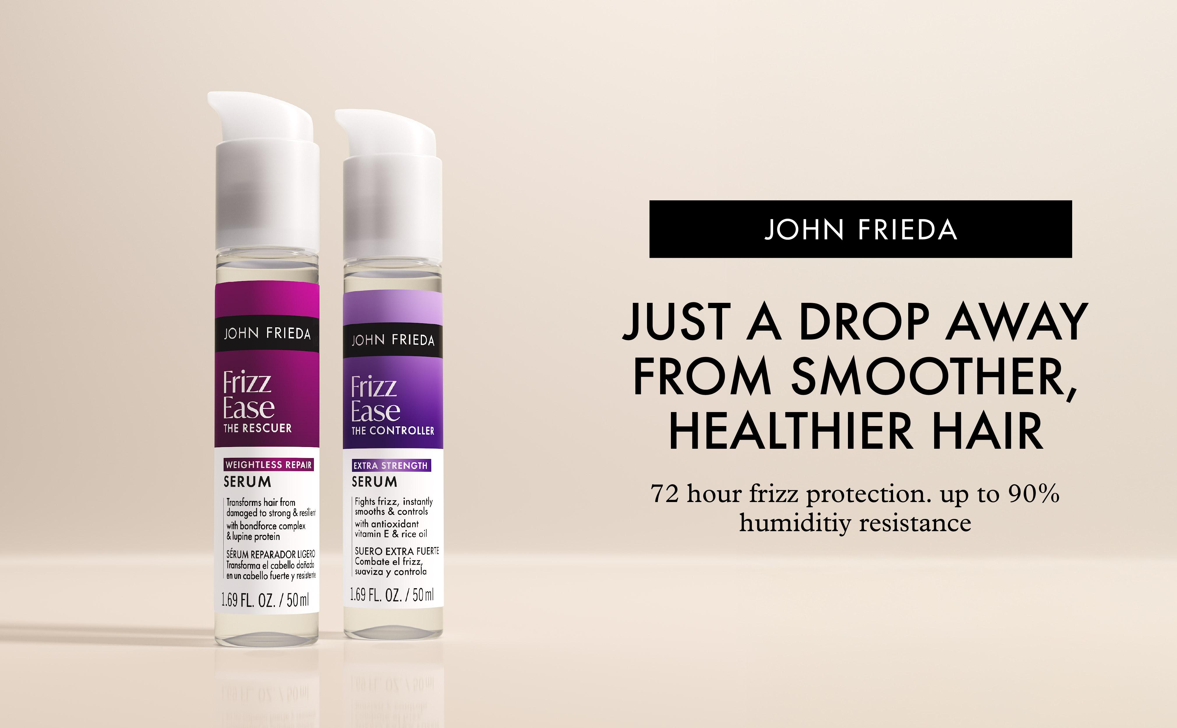 John Frieda Frizz Ease The Controller Extra Strength Hair Serum, Anti Frizz Hair Serum, 1.69 Fl Oz