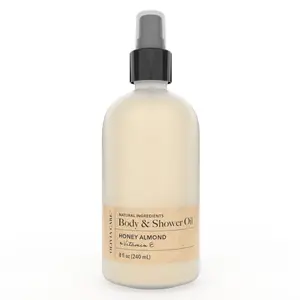 Body & Shower Oil Honey Almond Nourishing Cleansing with Vitamin E Soap-Free Formula 8 fl oz 240 mL