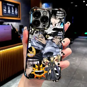 Soul Eater Death The Kid Anime Manga Smartphone Case, Shockproof Transparent Soft Back Cover for iPhone 17,16,15,14,13,12,11 Pro Max Air, Cellphone Handheld Accessories