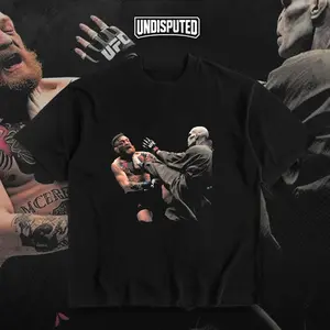 UNDISPUTED Funny Conor Mcgregor VS Voldemort Heavy Cotton UFC T-shirt MMA Fight Night Shirt Fan Apparel Pump Cover Funny T shirt Meme Casual Street Style Direct-to-garment Printing