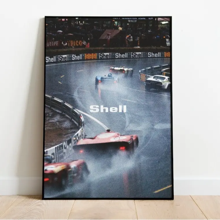 Vintage Le Mans Shell Racing Poster | Vintage F1