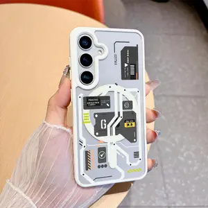 Futuristic Circuit Board and Chip Array Magnetic Bare-Hand Feel drop-proof and scratch-resistant protective case for Samsung Galaxy S22 S23Fe S24 S25 Plus Ultra An excellent gift choice