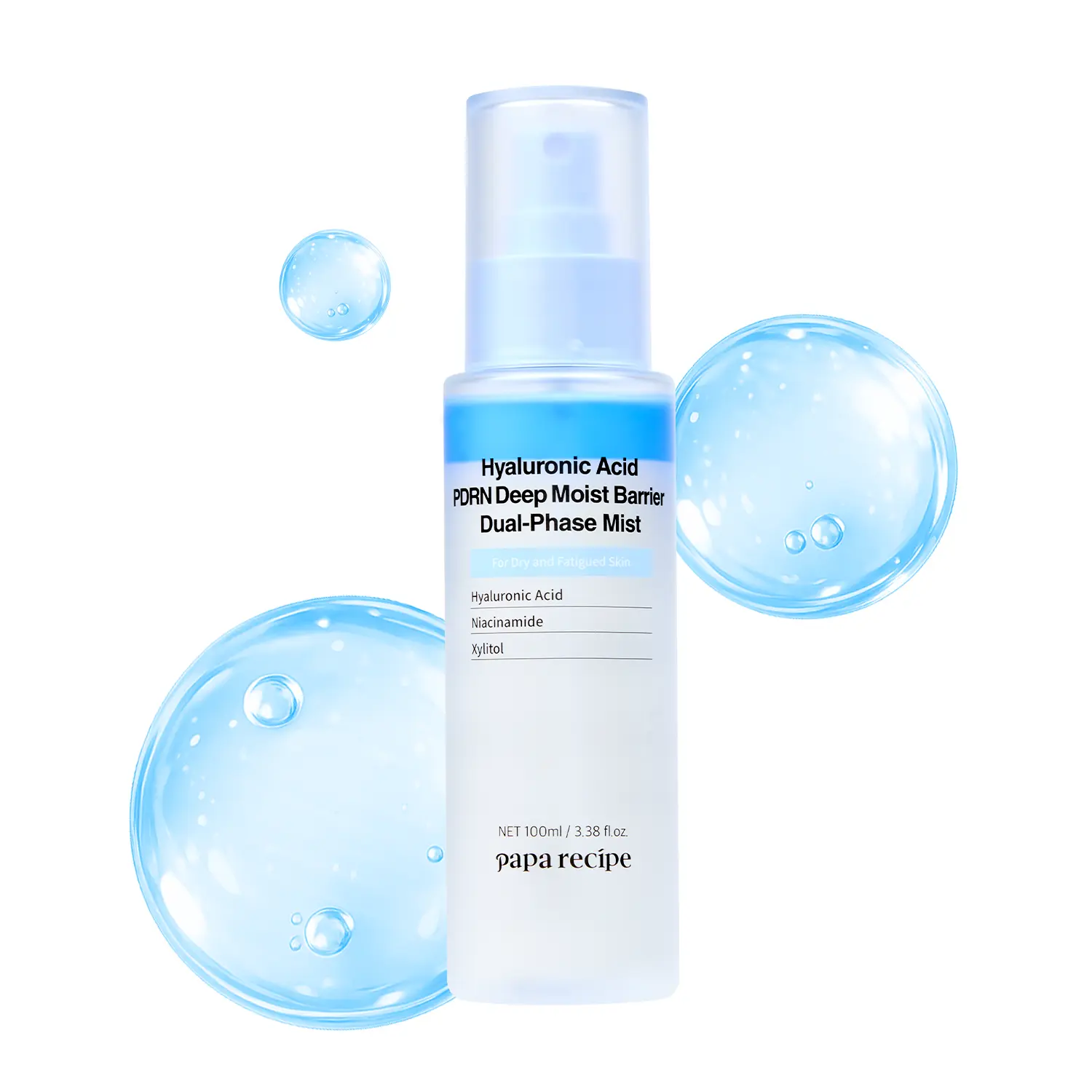 Papa Recipe Hyaluronic Acid PDRN Deep Moist Barrier Dual-Phase Mist(3.38fl oz/100ml)