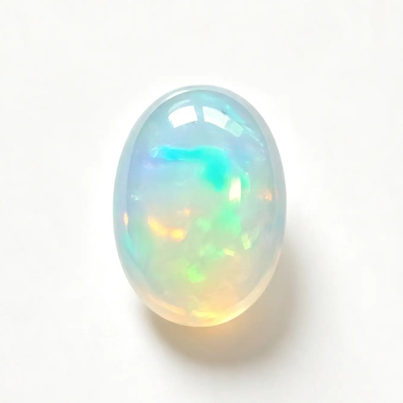 Natural Oval Cut Opal With Certificate