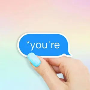 You're Sticker - Matte Vinyl Laptop Decal, Laptop Water Bottle Decal Sticker
