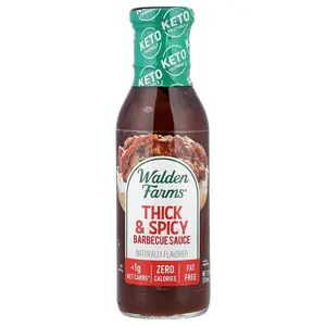 Walden Farms Thick & Spicy Barbecue Sauce, 12 fl oz (355 ml)