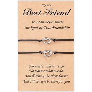 Love Knot Bracelets for Women Friendship   Sister Matching Bracelets Birthday Wedding Christmas Gifts for Her
