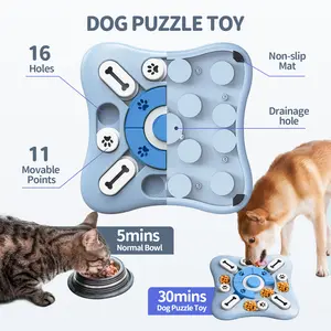 Pet Dog Puzzle Toys Interactive Treat Dispensing Chew Balls Squeaky Toys for Small Medium Large Dogs Cats Puppies Mental Stimulation