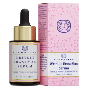 Velurelle Wrinkle EraseMax Serum, Anti Aging, Argireline, Pepha-Tight, Progeline, Leuphasyl, Vitamin B3, targets Mimic Wrinkles & Expression Lines