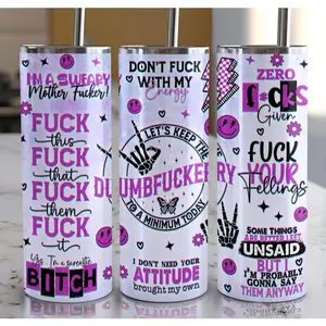 Sarcastic Quotes Tumbler 20 oz Skinny Tumbler Premium Insulated Double-Wall Vacuum Design with Tritan Lid for Hot & Cold Beverages Flasks