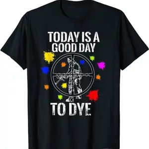 Paintball Dye Paint Tactical Shooting Gun Action Airsoft T-shirt