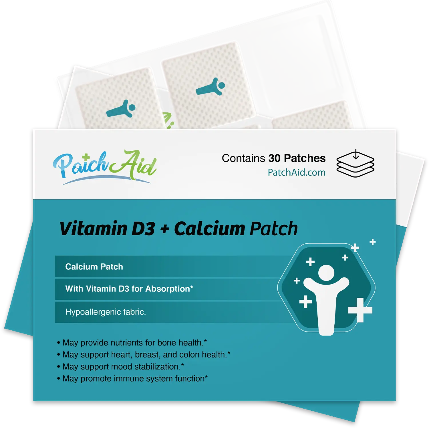 Vitamin D3 Plus Calcium Vitamin Patch by PatchAid