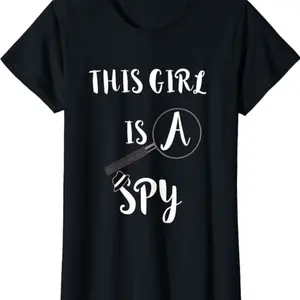 This Girl Is A Spy Costume Investigate Detective T-shirt
