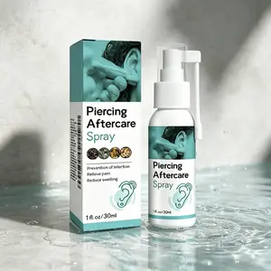Piercing Aftercare Spray 30ml – Prevents Infection, Relieves Pain & Reduces Swelling – Fast Healing for New Piercings – Saline Solution Spray – Safe for Ear, Nose, Belly & Body Piercings – Daily Aftercare