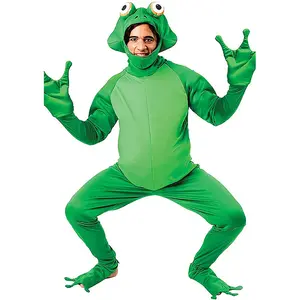 Halloween Cosplay Men's Frog Prince Cosplay Novelty One-piece Adult Animal Party Suit