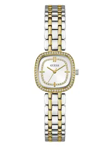 GUESS Female Crystal Recycled Steel analogue watch