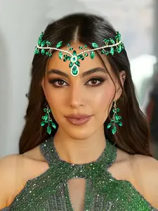 Women's Elegant Rhinestone Headband, Bridal Party Hair Accessory, Perfect for Weddings, Parties & Photography, All-Season Wear