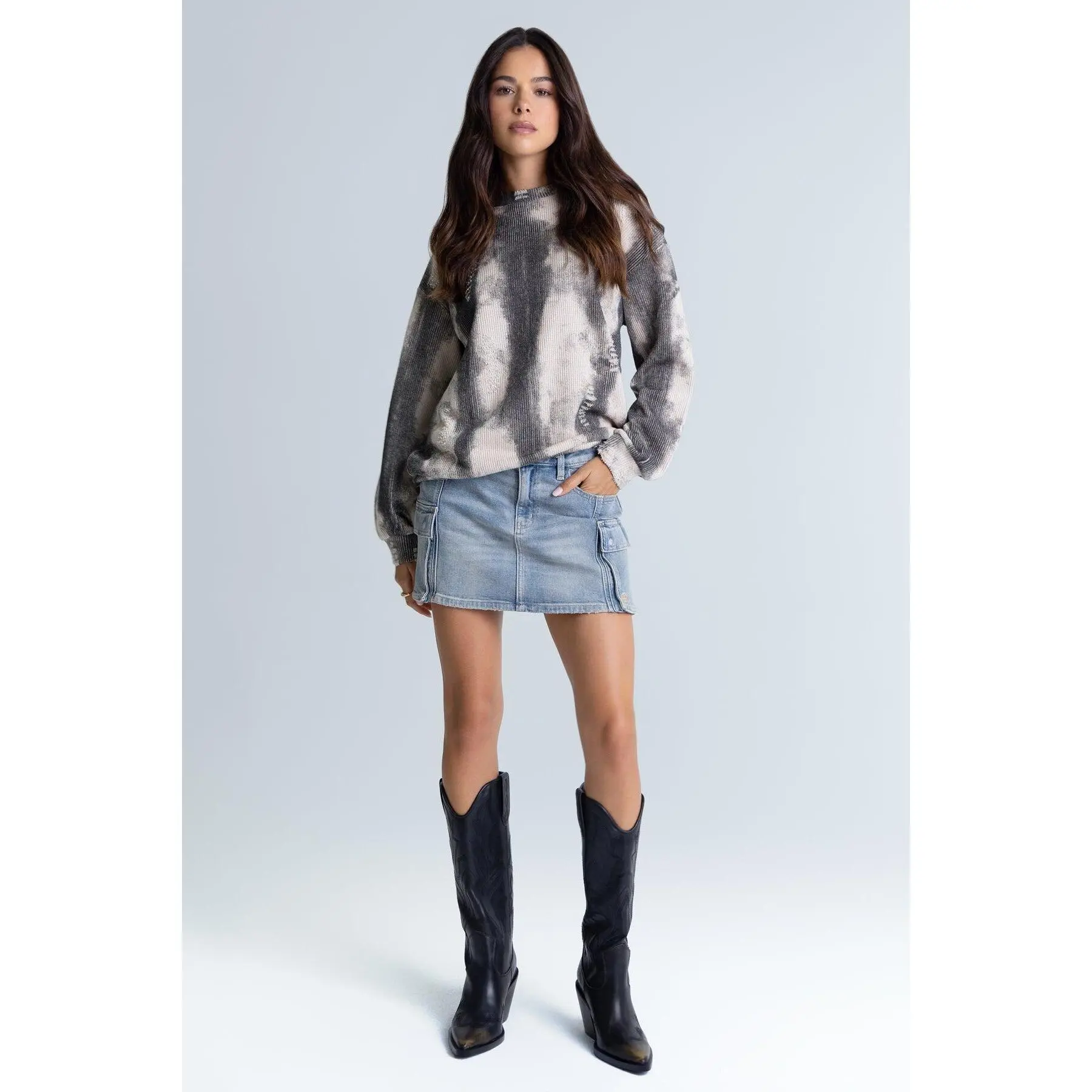 Harlee Low Rise Cargo Skirt