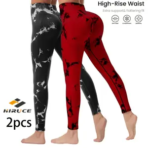 1-2Packed Ultra Soft Seamless Tie Dye Leggings for Women - High Waisted Tummy Control & Butt Lifting, Squat Proof Yoga Pants, Breathable for Workout & Casual in Assorted Colors Month Pack Denim-Legged Athletic Plush Comfortable Stylish Everyday gray loose