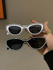 Vintage Street Style Cat Eye Fashion Glasses, Classic Shades, Outdoor Vacation Daily Wear, Women's Beach Accessories, Autumn Winter Clothing, Business Casual Gift