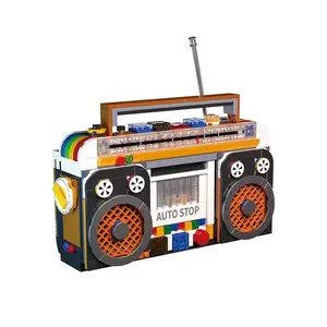 Radio Model Building Blocks, 554pcs/box Retro Small Home Appliances Building Blocks, Creative Building Blocks Decoration, Gift for Friends & Family, Building Blocks Set