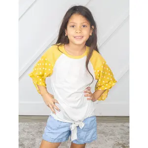Girls' Harper's Hoot 3/4 Sleeve Top
